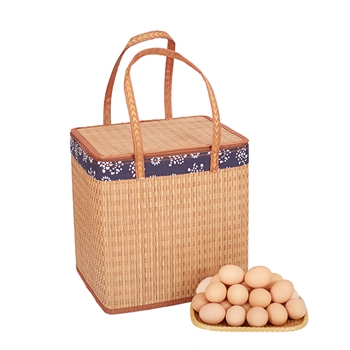 田园居AA级土鸡蛋新鲜谷物鸡蛋80枚营养草鸡蛋精美竹篮新年礼盒装