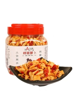 萝卜干下饭菜咸菜开胃自制农家香辣脆罗卜