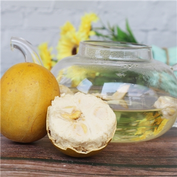 广西桂林永福特产罗汉果 低温脱水真空黄金色润喉花果茶大干果4个